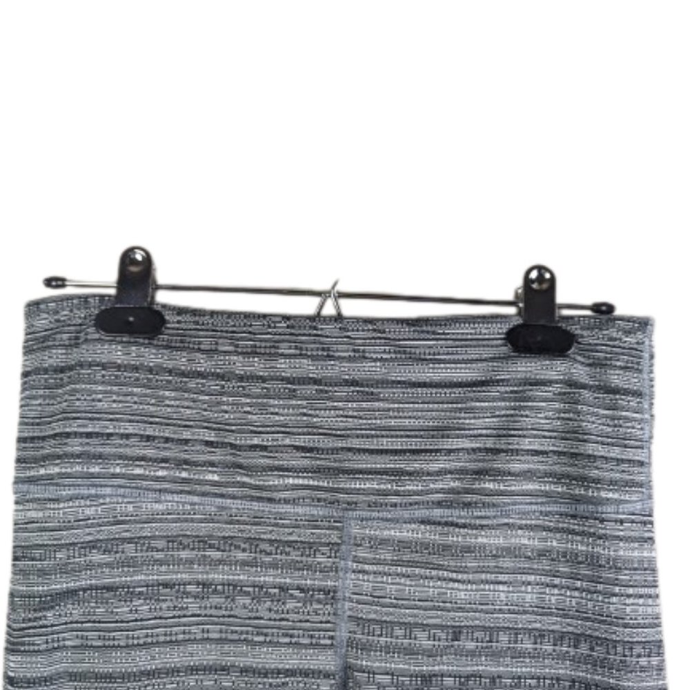 Athleta 7/8 Leggings Striped With Pockets Black and Gray Size M - Picture 4 of 10